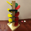 Wooden Toys for Children Colorful Building Blocks Tree Ball Run Track Baby  J2H3