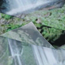 Rocky Waterfall Pond Runoff Scenic Nature Picture Wall Hanging Tapestry, Gr I9W1