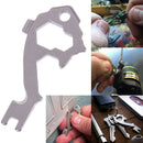 20 in 1 EDC outdoor survival kit wrench opener screwdriver keychain hanging ge3c