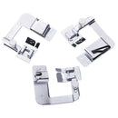 3Pcs Rolled Hem Curling Presser Foot Feet For Sewing Machine Brother Janome