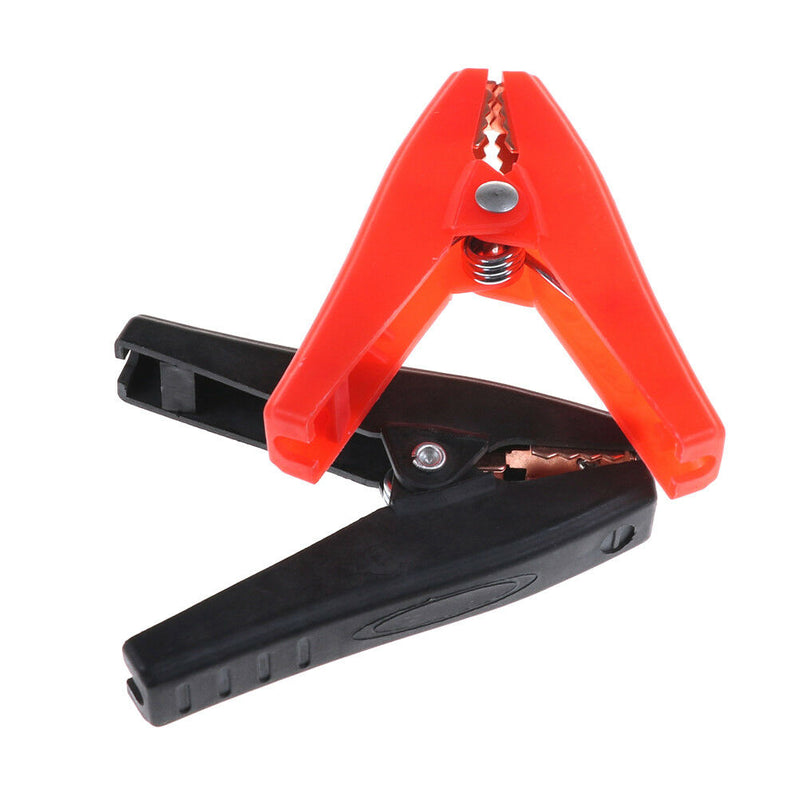 2pcs 90mm 100A Plastic Alligator Clips Car Battery Clamps Connecter Red & Bla Kw