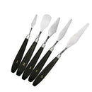 Professional 5pcs Plastic Mix Palette Scraper Set Spatula for Oil Painting