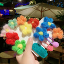 10pcs Crochet Flowers Patches Embellishment Scrapbook for Bag Hairclip Decor