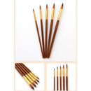 Nylon Hair Oil Paint Brush Pen Set Wooden Handle Watercolor Acrylic Paintin Q1P5
