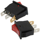 5Pcs  Button On-Off 3 Pin Rocker Switch DPST LED Boat Car Rectangle Light SPST