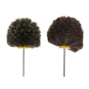 2pcs 6mm Shank Flower Head Pig & Horse Hair Polishing Buffing Brush High