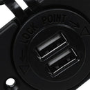 12V Dual USB Car Cigarette Lighter Socket 12V Charger Power Adapter Outlet