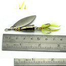 2PCS METAL LURES FISHING HOOKS HARD BAIT FRESH WATER SEQUIN SPOON