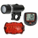 Bicycle Speedometer Odometer Mountain Bike Cycling Light Rear Lamp Cycling