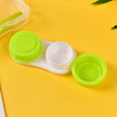 Mini Transparent Clear Portable Contact Lens Case Storage Box Holder Containe M&