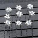 20 x Bridal Wedding Pins Rose Flower Crystal Hairpin Women Jewelry Hair Clip FT