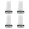 4pcs Mason Cover Lid Solar Light LED Flame Pattern Outdoor Restaurant Decor A