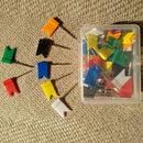 160 Pieces Push Pins Map Flag Push Tacks, Assorted 7 Colors E4C8