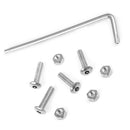 4x Car Universal Anti Theft Anti-Tamper Security License Plate Screw Stainless