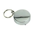 Retractable Metal Card Badge Holder Steel Recoil Ring Pull Belt Clip Key Ch