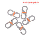 8 Word Buckle Locking Carabiner Anti-lost Keychain Outdoor Camping Equipment~