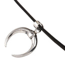 Necklace Charm Velvet Ribbon Handmade Gothic Choker Moon Pendant