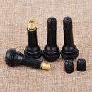 8pcs Auto Car TR414 Brass Snap In Tire Type Valves Rubber Wheel Stem W Dust Cap