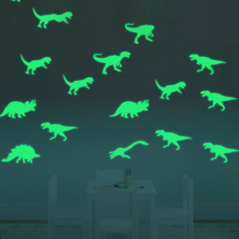 9PCS Luminous Stickers Toys Glow Luminous Fluorescent Wall Stickers Home Dec Cy