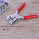 100sets Metal Prong Snap Buttons (10 Colors) with Plier Installation Tool A