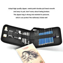 Zipper Pencil Case Sketch Brush 33pcs Set Art Painting Box Student Supply A