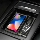 Wireless Phone Charger Center Console Organizer Fast Charging Armrest Box S