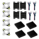 NEMA17 Stepper Motor TL-Smoothers + Vibration Dampers+ Heatsink + Connect Wires