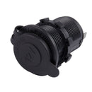 12V/24V Car Boat 2.4A USB Charger Port Socket With Switch