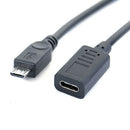 Type-c Female to Micro USB Male Converter Cable Adapter OTG Connector OZ