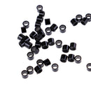 500Pcs 4mm silicone lined micro rings links beads for human hair extensions FT
