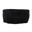 Black Spa Bathing Terry Elastic Headband Hair Tie Band 2 Pcs