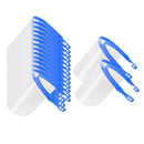 Set of 15 Full Face Shield Cover Guard Visor Cap Protector Reusable Washable