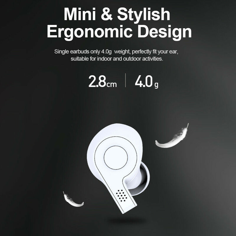Bluetooth 5.0 Earphones LED Digital Display Wireless Earbuds with Charging Case