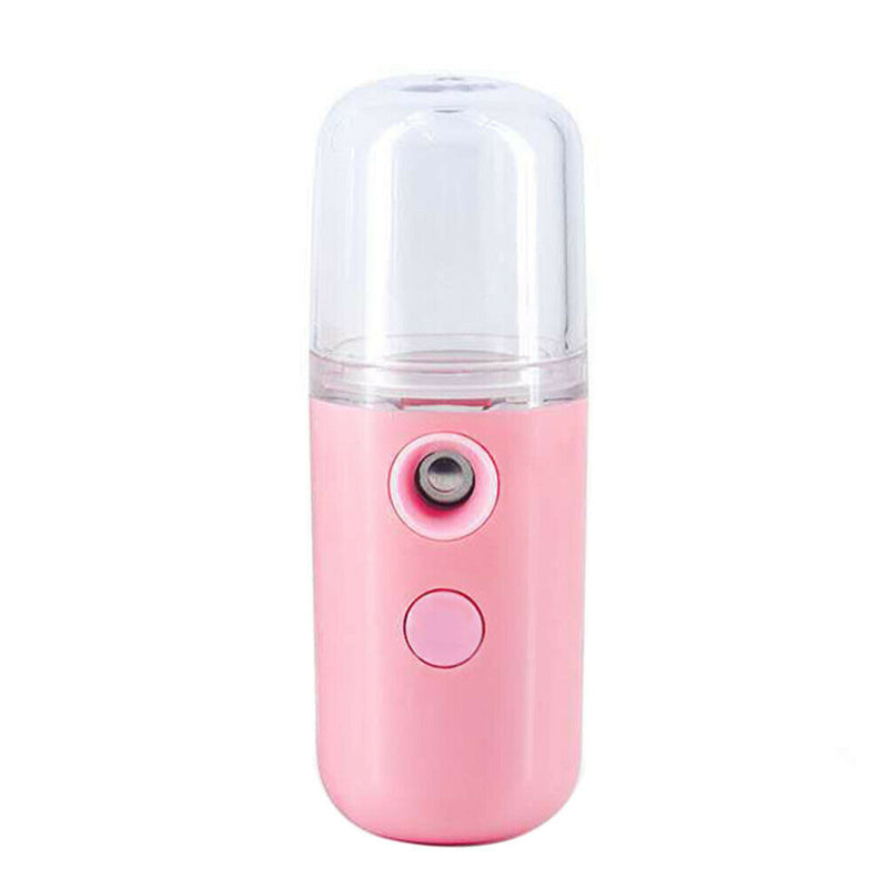 30ml USB Face Steamer Nano Humidifier Mist Moisturizing Sprayer (Pink)