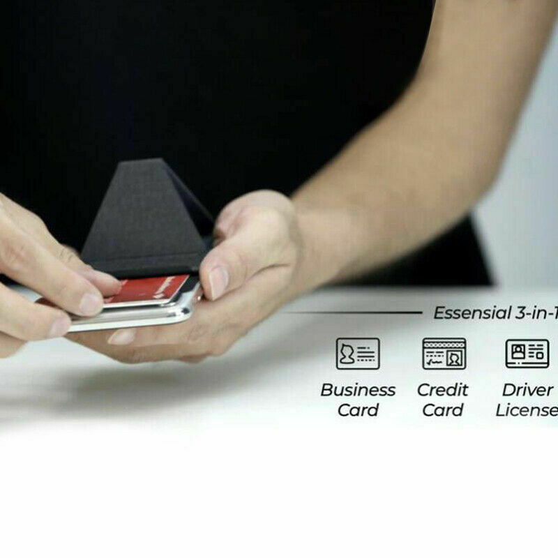 Invisible Paper-thin Magnetic Universal Micro Wallet Phone Holder Stand X0T8