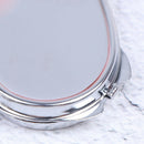 Nww Metal Folding Mirror Key Ring Keychain Portable Compact  Cosmetic