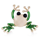 Cute Small Frog Badges Brooch  Shirt Collar Brooch Pin Jewelry Women Men Gift FT