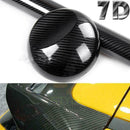 7D HIGH GLOSS Black Carbon Fiber Vinyl Wrap Free Air New Bubble Rel P3E0