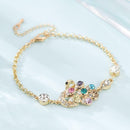 Crystal Swan Bracelet Fashion Adjustable Chain Bracelets Women Jewelry Gift