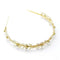 Fashion Headdress Retro Metal Leaf Rhinestone Bride Headwear Hair Jewelry