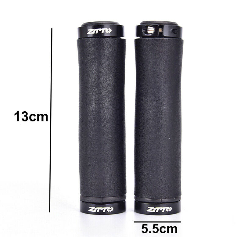 1Pair Bike Handlebar Fiber Leather Mountain Bike Grips Non-slip Lock For Bic_kz