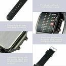 Luxury Men's Stainless Steel Watch LED Sports Date Digital Wristwatch Brace X5I6