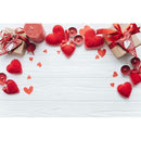 Valentines Day Photography Background Love Heart Candle Gift Photo Backdrop