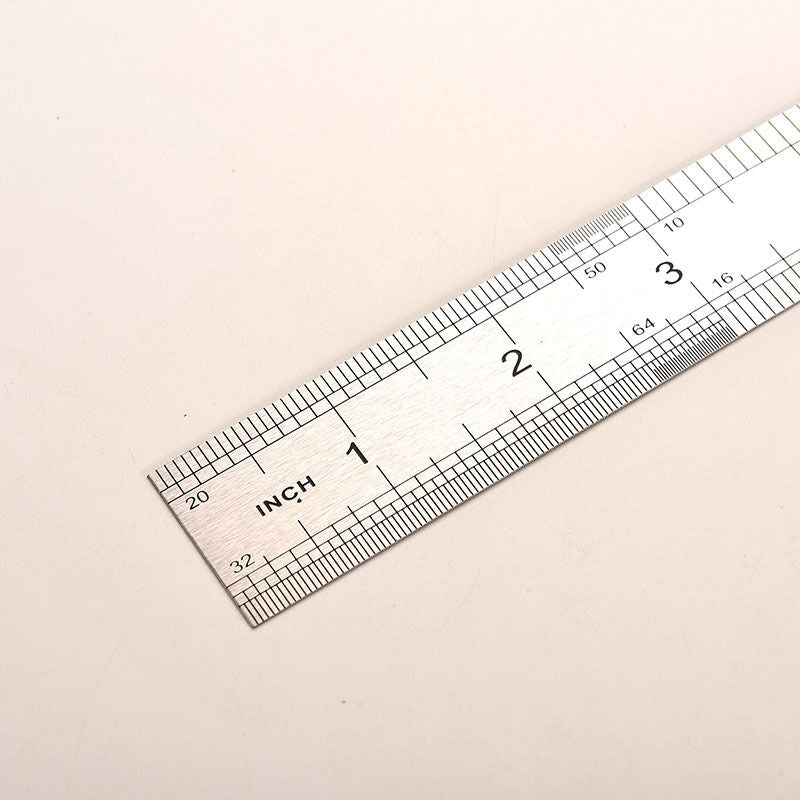 30cm Stainless Metal Ruler Metric Rule  Precision Double Sided Measuring Tool Gr