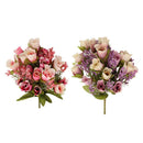 Set 2 Artificial Roses 20 Heads Bouquet for Home Garden Party Wedding Decor