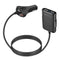 Car Back Clip QC3.0 Four USB Port Car Extension Cable Fast Charger