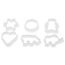 6pcs animal plastic cookie biscuit cutters pastry fondant moulds cake decor toME