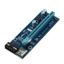 USB 3.0 PCI-E Express 1x to16x Extender Riser Card Adapter SATA Power Cable A