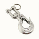 Stainless Steel 304 Fork Type Rotary Cargo Hook High Strength Cargo Spring Top