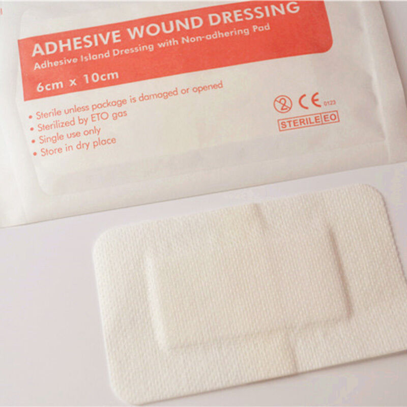 10pcs Non-woven Adhesive Wound Dressing Large Band Aid Bandages Supply